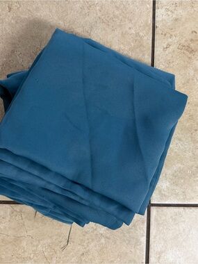 4 PANELS 37x63 Eclipse Teal Blue Solid Blackout Curtain Panel